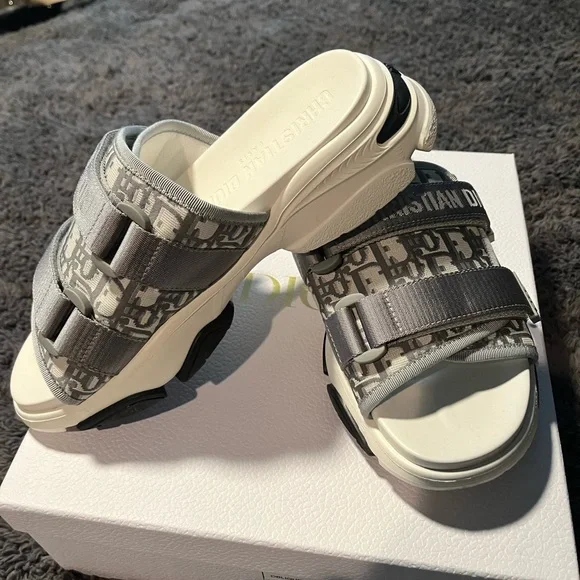 Dior | Shoes | Christian Dior Wander Sandal Slide In Gray